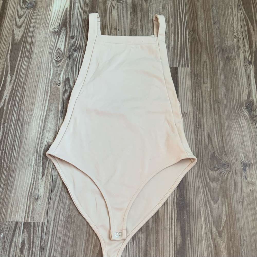 Forever 21 Nude High-Neck Bodysuit